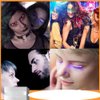 ZCLYHT LED Luminous Eyelash Lamp, Flashing Fake Eyelash Night Lights, False Eyelashes Non Grafting Halloween 6 Colors to Choose From (White)