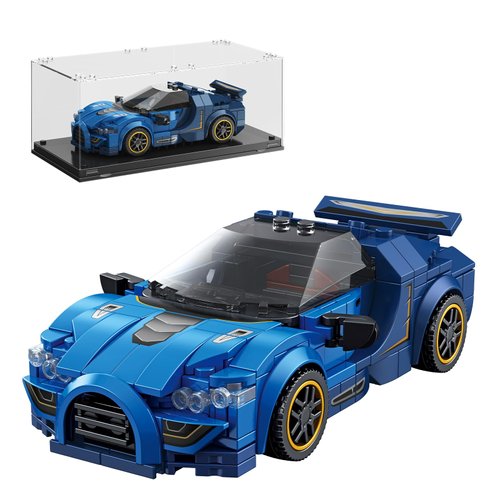 TYCOLE Super Sports Car Building Block Set with Display Case,Speed Race Car Building Kits Construction Toy,Collectible Car Model,Christmas Birthday Gift for Adults and Kids 6 and up(326pcs)