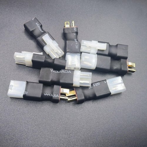 AFDHGS 8pcs Big Tamiya Style to Deans T Style Plug Female Male Adapter Connector for RC FPV Drone Car Truck Lipo NiMH Battery Charger ESC Parts