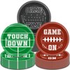 Qyeahkj 48 Pcs Football Party Supplies Football Paper Plates Football Themed Birthday Tableware Set Sports Party Decorations for Sport Game Party Favors Touchdown Party Dinner Plates Dessert Plates
