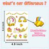 Partywind Metallic Glitter Party Decorations for Girls, Cute Temporary Tattoos Stickers for Kids Party Supplies Favors, Birthday Games Toys (6 Sheets)