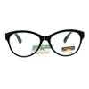 SA106 Cat Eye Multi 3 Focus Progressive Reading Glasses Black 1.75
