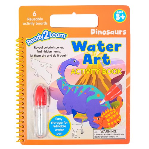READY 2 LEARN Water Art Activity Book - Dinosaurs - 6 Activities - Mess-Free Coloring Book - Lear...