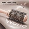 AIMIKE Round Brush for Blow Out, Medium Round Hair Brush w/Nano Ion Thermal Ceramic Tech, Professional Round Brush for Blow Drying & Styling, Maximum Volume and Shine, Barrel 1.7 inch