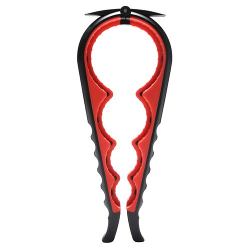 Jar Opener Can Opener Bottle Opener for Senior, Arthritis Hands and Anyone with Low Strength, Arthritis Jar Opener Get Lids Off Easily(Black and Red)