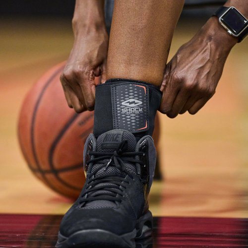 Shock Doctor Adult Ultra Wrap Lace Ankle Support, Medium, Black