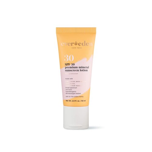 Evereden Premium Mineral Sunscreen SPF 30: Baby-Safe Whole-Family Mineral Sunscreen Kids Love - Non-Nano Kids Sunscreen for Year-Round UVA & UVB Protection -Safe & Reef-Friendly - FSA Eligible