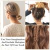 Amabro Mini Bobby Pins, 50PCS 1.37 Inch Small Wavy Hair Pins Metal Hair Clip Hairpins for Women Gilr Kids Buns Long Straight Curly Hair All Hair Types(Gold)