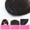 Loveternal Clip in Bangs 100% Real Human Hair Bangs Hair Clip on Bangs for Women Fake Bangs Fringe with Air Bangs Clip Hair Extensions for Daily Wear (Dark Brown)