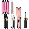 Wall Mount Holder for Dyson Airwrap Styler Hair Curling Iron Barrels, Metal Organizor Storage Rack Suitable for Various Curly Hair Sticks,Aluminum (Black&Golden)