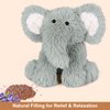 SuzziPals Warming Elephant Stuffed Animals, Microwavable Stuffed Animal Heating Pads for Cramps, Pain & Stress Relief, Heatable & Coolable Stuffed Elephants, Lavender Scented Plush Toys Elephant Gifts