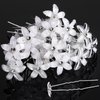 Waydress 24 Pieces Hair Pins, White Rhinestone Flower Hair Pins, U Shaped Flower Hair Clips, Wedding Hair Accessories for Women Brides Bridesmaids Hair Jewelry