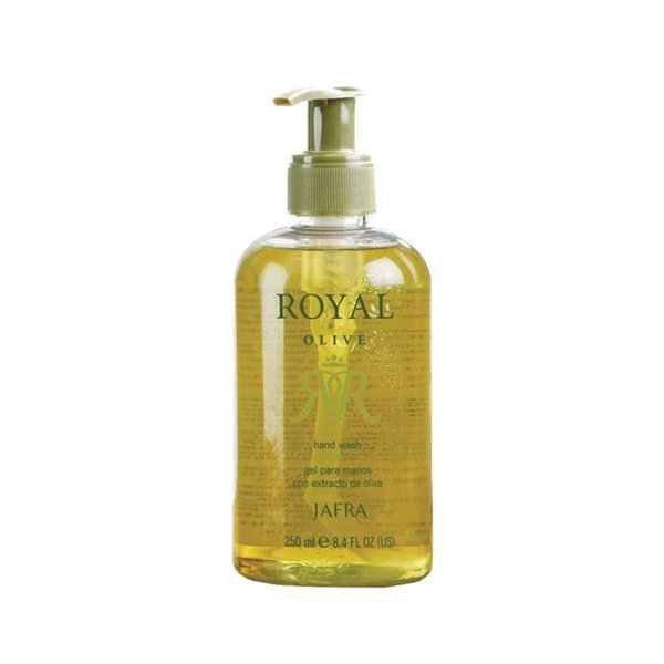 JAFRA ROYAL OLIVE HAND WASH 250 ML 8.4 FL. OZ. GEL PARA MANOS CON EXTRACTO DE OLIVA.