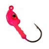 Charlie's Worms Fishing Lures Jig Heads with Double Eye Ball and Sharp Sturdy Hook for Saltwater Freshwater Bass Trout (Pink, 1/8oz.) 6pk.