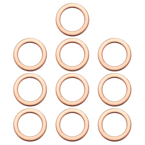 10PCS Oil Drain Plug Washers Fit for MB - Engine Oil Gasket Crush Washers Rings Seals Fit for Benz C E AMG S CL CLA CLK CLS G GL GLA GLC GLK GLE ML SL SLK Sprinter Class, Replace # 007603-014106
