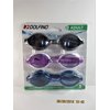 Dolfino 3 Pack of Adult, Assorted Colors, Swim Goggles