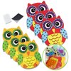 Owl Stickers Foam Crafts For Kids Magnet Kits for Kids Fall Crafts for Kids Preschool Crafts Kid Magnets Toddler Craft Kit Magnet Kids Owl Decal Party Crafts for Kids Childrens Magnets (12 Pack)