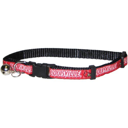 Pets First Collegiate Pet Accessories, Cat Collar, Louisville Cardinals, One Size