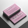 ITZAMNA Thank you for supporting my small business Cards Customer appreciation card Pink Script with Heart Pack of 100
