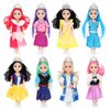 ONEST 8 Sets 6 Inch Dolls Cute Girl Dolls Include 8 Pieces Girl Mini Dolls, 8 Sets Handmade Doll Clothes, 8 Pairs of Doll Shoes