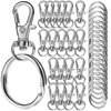 LEOBRO Keychain, 40PCS Key Rings and Keychain Clip, Key Chain Ring and Keychain Hooks, Keychain Rings for Crafts, Keychain Making Kit, Keychain Accessories, for DIY Arts and Crafts