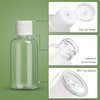 50ML Plastic Empty Bottles Clear Travel Containers Travel Size Bottles with Flip Cap, HDPE Squeezable Refillable Toiletry/Cosmetic Bottles - Set of 25 - Oval Design (clear)