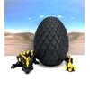 3D Printed Dragon, Black and Gold Articulated Crystal Dragon with Dragon Egg, Home Office Decor Executive Desk Toys, Fidget ADHD Toy for Autism/ADHD - D065
