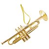 Broadway Gifts 3.5" Gold Brass Trumpet Ornament Decoration