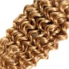 Honey Blonde Bundles Human Hair Color 27 Deep Wave Human Hair Bundles 26 28 30 Inch Double Weft Weave Extensions Hair 8A Grade Blonde Deep Bundles Soft And Healthy for Women