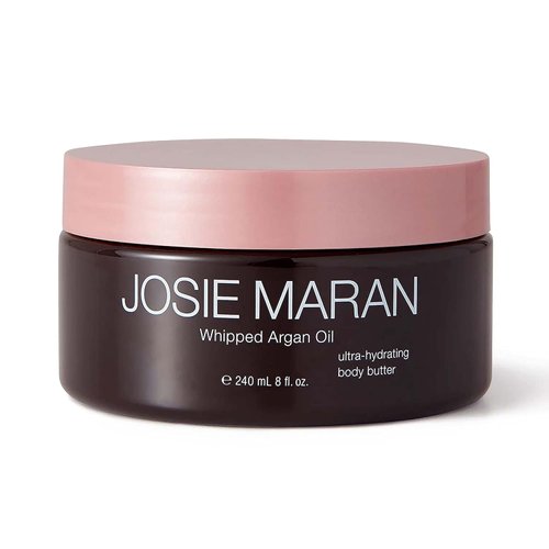 Josie Maran Whipped Argan Oil Body Butter (8 fl. oz) - Nourishing Body Butter- Quick-Absorbing Moisturizer - Organic Argan Oil from Morocco - Juicy Fruits scent