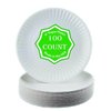 Perfect Stix Paper Plate 9-100 Paper Plates, 9", White (Pack of 100)