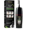 Instant Black Hair Shampoo, gentle botanical formula - ammonia free - unisex hair color shampoo - quick and easy - lasts 30 days 3-in-1 black hair color (200ml Bottle)