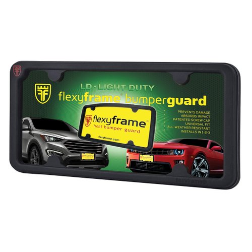 TN TrunkNets Inc A NASA-Like Rubber Front License Plate Frame Tag Holder Guard Bumper for Cadillac