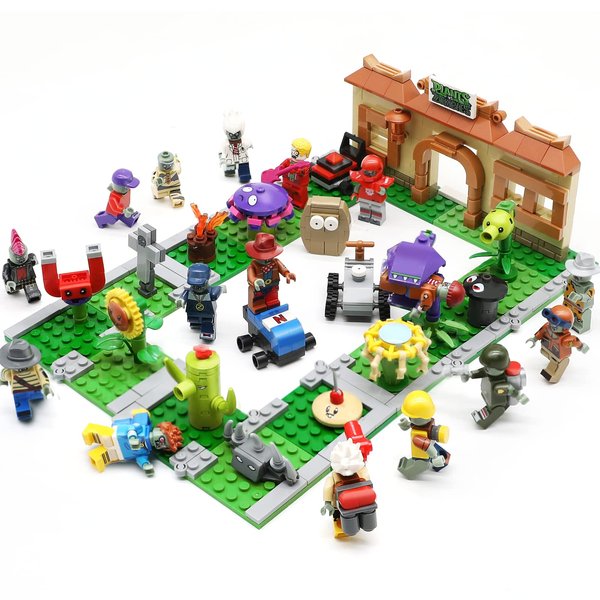 Maikerry Plants and Zombies Toys vs PVZ Assembly Toys Action Figures Set Great Gifts for Kids and Fans,Birthday and Party (678 pcs)