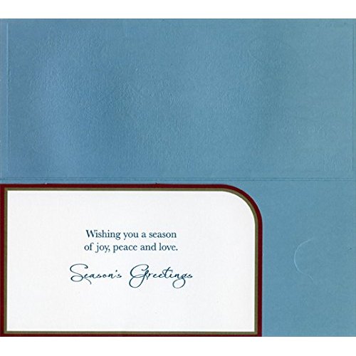 Seasons Greetings Script Money Holder - Designer Greetings 8 Christmas Money & Gift Card Holders