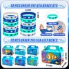 Joyvorite 144 Pcs Under the Sea Party Favors Set with Keychains Slap Bracelet Scratch Art Tattoo Stickers Wristbands Treat Boxes Ocean Party Favors Under the Sea Party Decorations