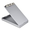 Saunders Silver Memo Size Aluminum Redi Rite Storage Clipboard with 1 Inch Storage Compartment and Self Locking Latch - Form Holder Perfect for Contractors, Truckers, and Office Use