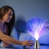 PEN&H Sensory Fiber Optic Lamp - LED Color Changing with Cone Base - Fiber Optic Lights with Battery Powered - Calming Mood Night Light …