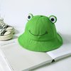 SAOROPEB Frog Hat for Adult Teens, Cute Bucket Hat, Cotton Funny Fisherman Men Women Green