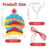 Yinkin 30 Pcs Shell Sand Art Bottle Necklaces Sand Art Craft Kit for Kids Craft Party Supplies Party Favors DIY Art Activity Group Included 10 Pcs Small Clear Plastic Mini Funnels, Sand Not Included