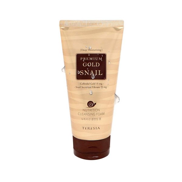 Premium Gold Snail Nutrition Cleansing Foam, Face Cleanser with Moisturizing and Nutrition, 150g (5.3oz)