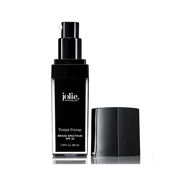 Jolie Tinted Foundation Face Primer SPF 20 Sunscreen, Subtle Radiance/Supreme Hydration - All Skin Types (Medium)