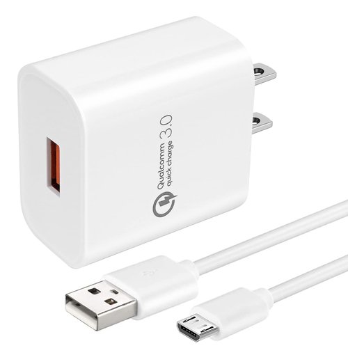 TPLTECH Quick Charge 3.0 Wall Charger Fast Charging for LG Aristo 2 M210 MS210 /2 Plus (X212), Aristo 3/3 +, Aristo 4 +, Aristo 5/LG X212tal Xpression Plus X Charger/Venture and with Micro USB Cable