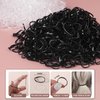 YGDZ Elastic Hair Ties, 1500 PCS Clear Rubber Bands for Hair, Black Hair Ties, Mini Hair Elastics Bands, Small Ponytail Holders, Hair Accessories for Girl, Toddler, Baby, Kids, Women