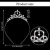 Sibba Princess Crown Tiara Girls Headband Hair Hoop Tiara Rhinestone Crystal Pearl Tiara Tiara Head Crown for Women Girls Wedding Prom Party Costume Christmas Gifts, One Size, Alloy, No Gemstone