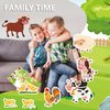 24 Sheets Farm Animals Stickers Party Favors Waterproof Stickers for Kids Animal Cute Stickers Wall Decal Self Adhesive Sticker for Farm Theme Party Decor