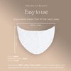 100pcs Disposable DIY Non-Woven Neck Mask Paper by Project E Beauty | Ultra Thin Cotton Neck Mask | for Home & Spa Salon Use | Cosmetic Neck Paper for Toner, Serum, or Lotion (100, Neck Shaped)