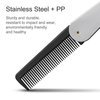 Stainless Steel Folding Comb - Hair and Beard Comb with Cover for Men - Ideal for Grooming, Detangling, and Styling.