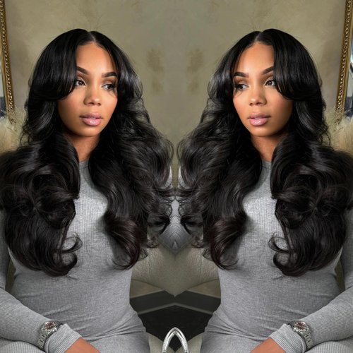 ORIGINAL QUEEN Body Wave Lace Front Wigs Human Hair 24Inch 13x6 Transparent Frontal OQ Hair Glueless Wigs Human Hair for Black Women Pre Plucked Hairline Hairline