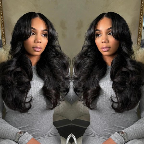 ORIGINAL QUEEN Body Wave Lace Front Wigs Human Hair 24Inch 13x6 Transparent Frontal OQ Hair Glueless Wigs Human Hair for Black Women Pre Plucked Hairline Hairline